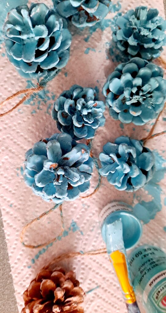 pinecones for Christmas decoration 