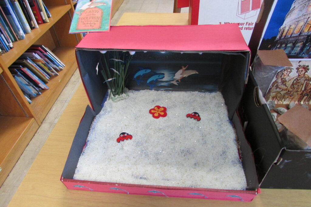 student crated diorama