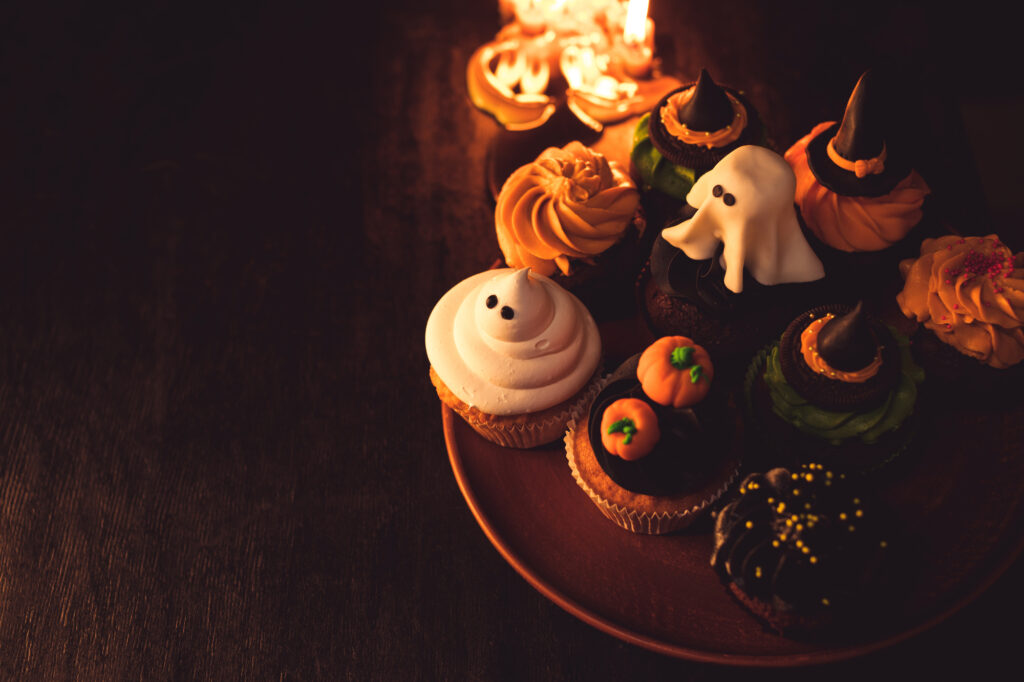 Halloween candy and cupcakes for Teacher gifts