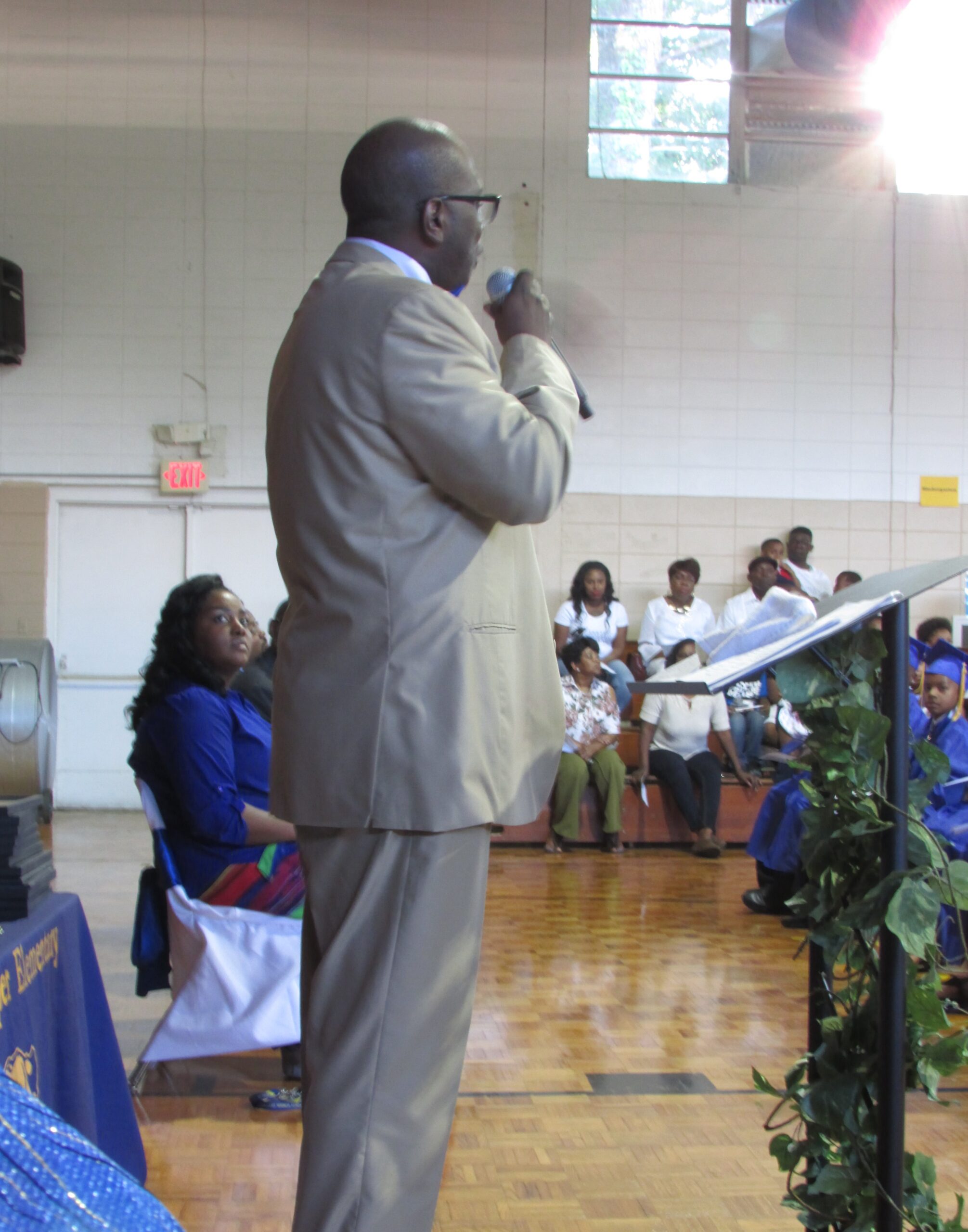 guest speaker talking to students