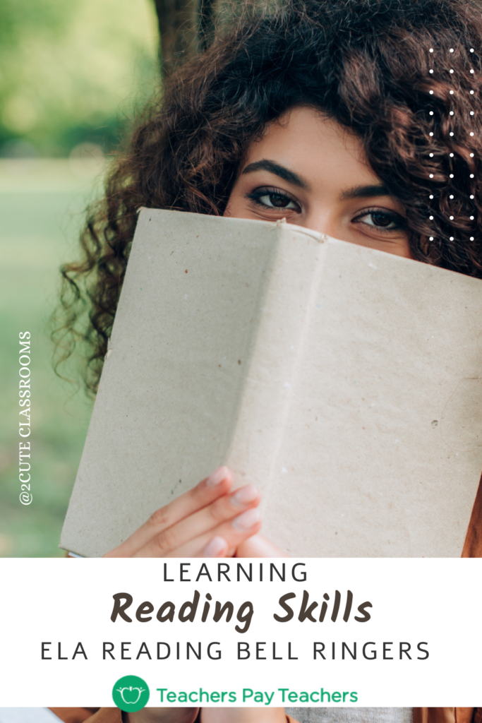 Reading comprehension bell ringers on TpT