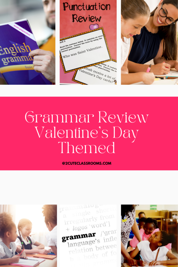 Valentine's Day Punctuation Review Pinterest pin teachers pay teachers