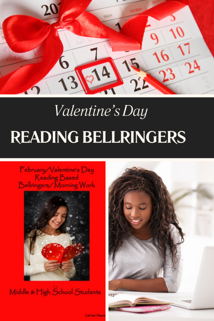 Valentine's Day Bellringer teachers pay teachers product