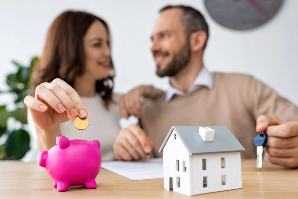 teacher and husband saving money for home purchase