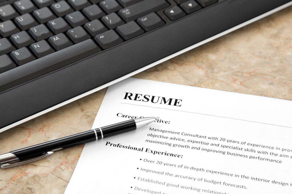 resume real-life application for struggling adult readers