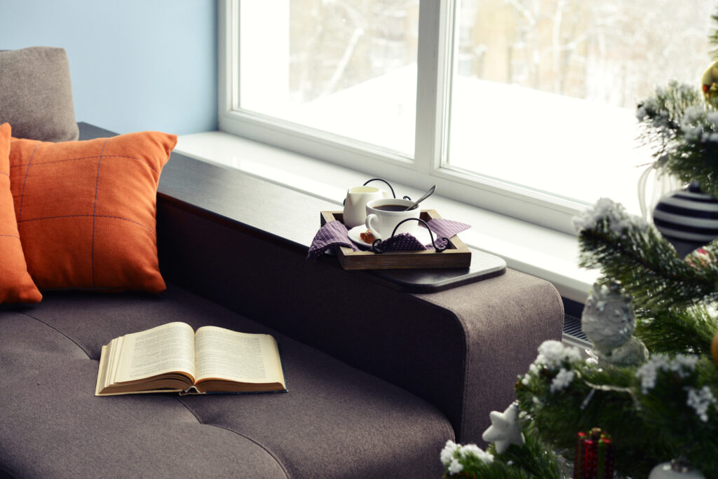 Cozy reading nook 