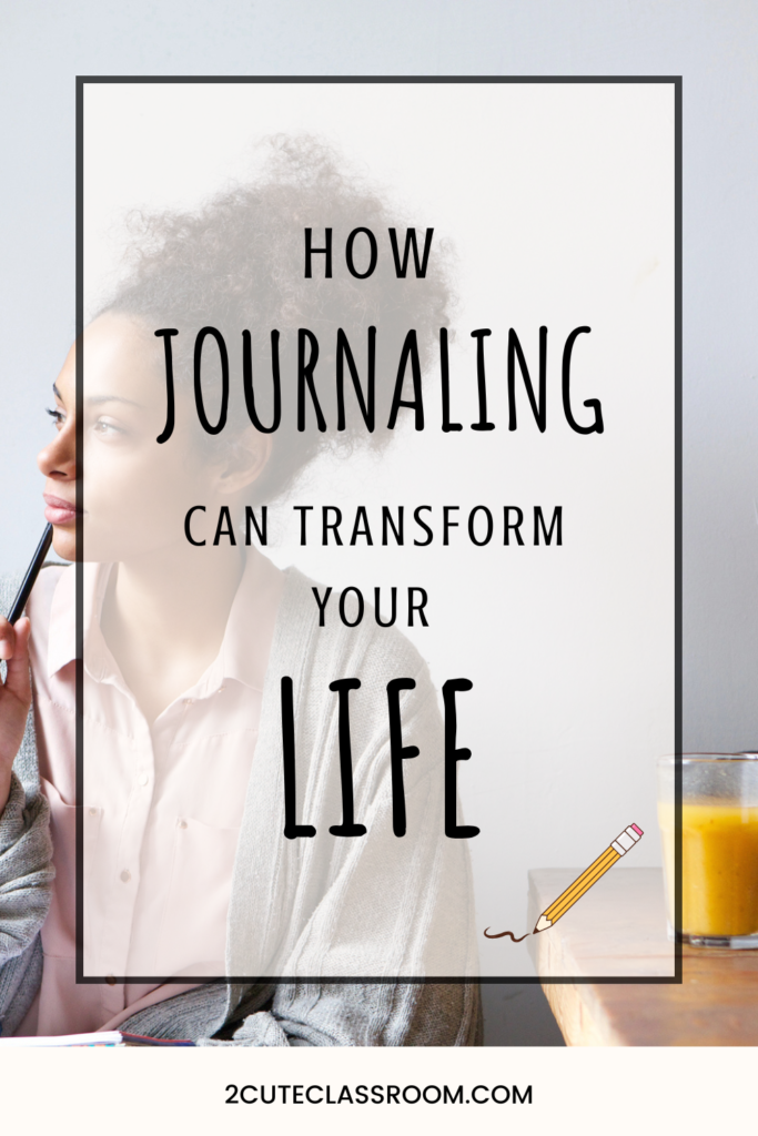 woman thinking and journaling