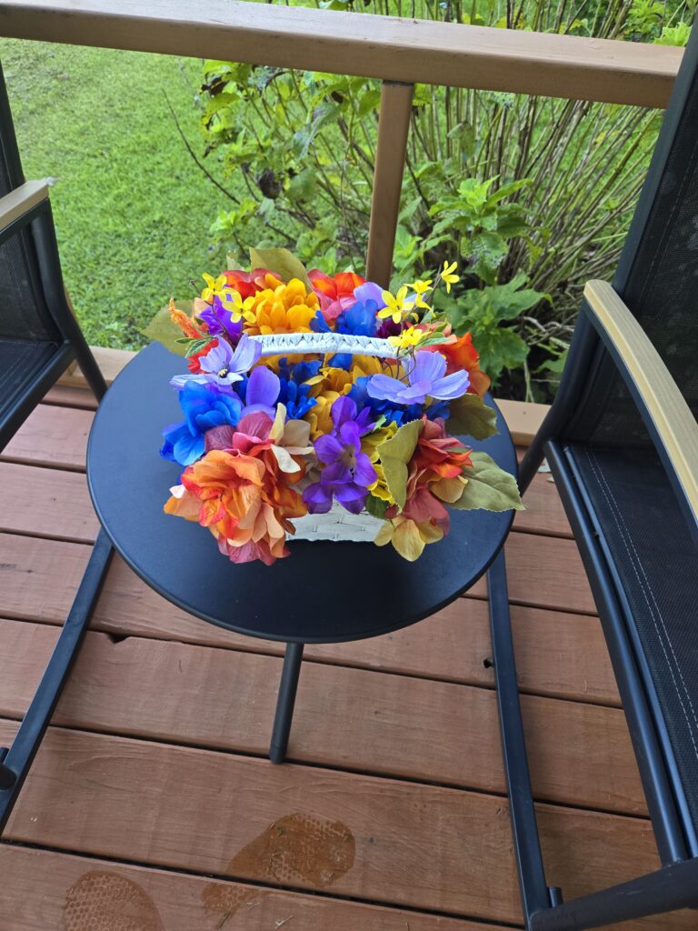 handcrafted fall centerpiece