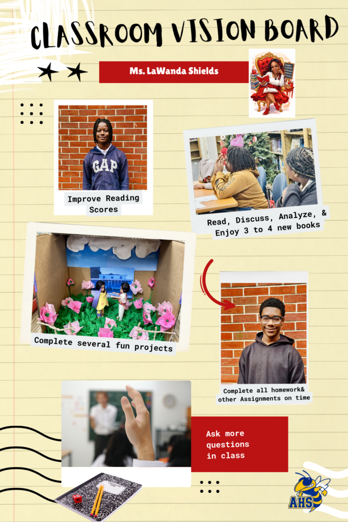 classroom vision board